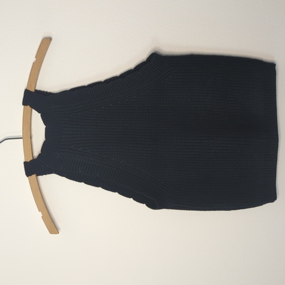 Z Supply Women's Small Oak Novelty Sweater Tank In Black - Picture 3 of 7